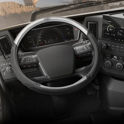 Vista 20 de Caterpillar Funda para volante ergonómica de dos tonos, agarre de piel suave.