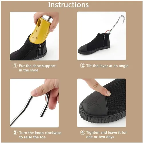 Vista 3 de RSDZSW Estirador de zapatos para botas, 1 unidad, adecuado para pies izquierdo y derecho, estirador de zapatos ajustable para estirar zapatos
