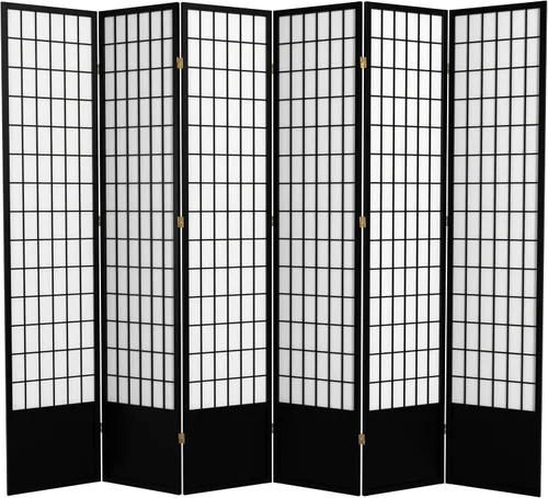 Vista 27 de Red Lantern Pantalla Shoji de 7 pies de alto, color natural, 8 paneles