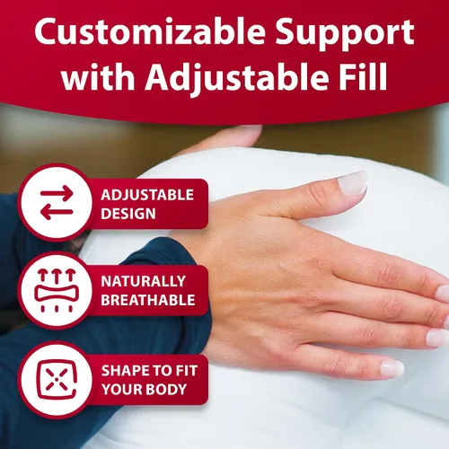 Vista 8 de Almohada de apoyo cervical, ideal para dolor de cuello y apoyo ortopédico por Core Products