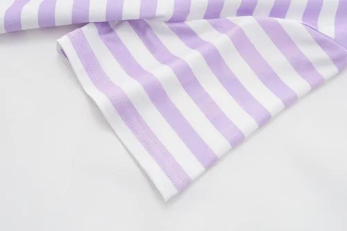 Vista 4 de Pijamas de verano para niñas, de manga corta y pantalones cortos de lunares, conjunto de pijamas para niños grandes, talla 6-16