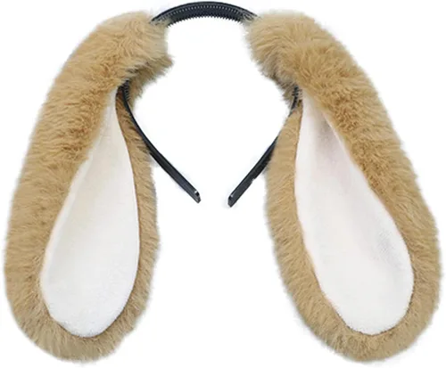 Vista 13 de Faylay Diadema peluda con orejas de conejo para mujer, accesorios de fiesta Bdte