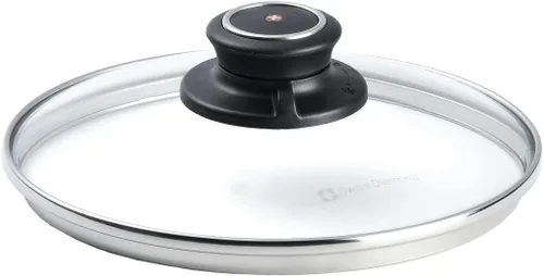 Vista 6 de Swiss Diamond Tapa de vidrio templado térmico de 10.2 in apta para lavavajillas y horno