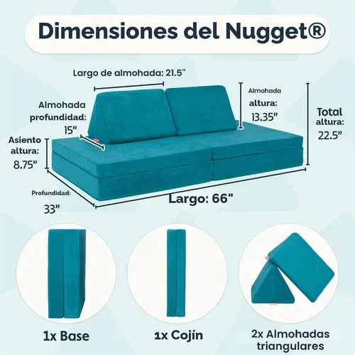 Vista 3 de Nugget - El sofá de juego original para niños - Sofá infantil modular