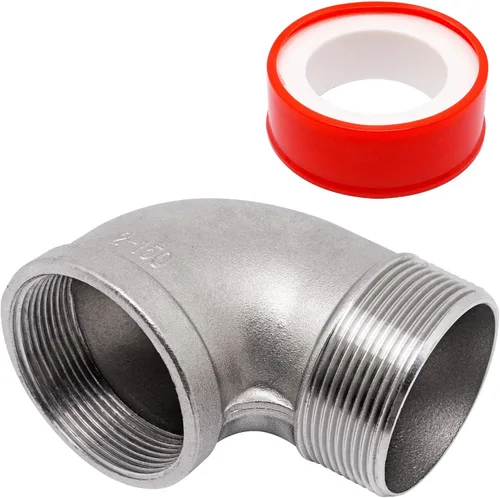 Vista 13 de 1 PIEZA Accesorios de Codo de 45 Grados, Tubo Macho NPT de 1" a 1" NPT Hembra 304 Accesorio de Tubería de Acero Inoxidable, Acoplador Conector
