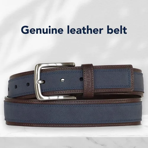 Vista 3 de Nautica Cinturón de cuero superpuesto casual para hombre