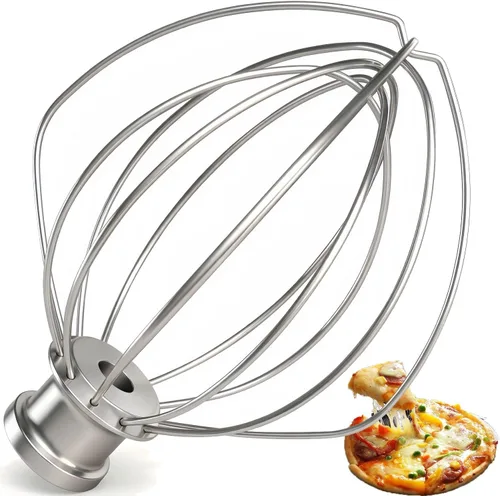 Vista 8 de Batidor plano revestido K45B de repuesto para batidora de pie Kitchenaid, compatible con mezclador de soporte de cabeza inclinable de 4.5 cuartos