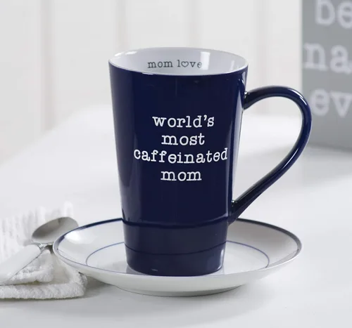 Vista 3 de Pavilion Gift Company Taza de gres, Best Mom Ever