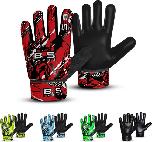 Vista 11 de Guantes de portero de fútbol para niños, guantes de portero de fútbol juvenil para niños, jóvenes y niños con palma de látex antideslizante fuerte