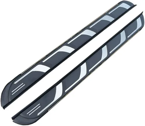 Vista 2 de 2 estribos negros con plateado con barra de Nerf para Nissan X-Trail Rogue T33 2021-2023