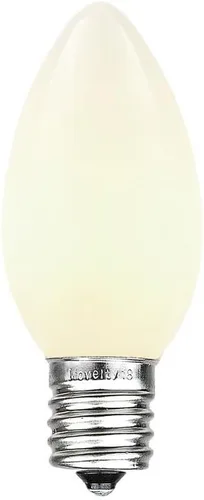 Vista 14 de Novelty Lights Paquete de 25 bombillas de repuesto de cerámica C9 para exteriores Multi