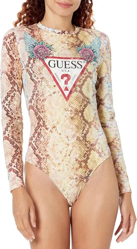 Vista 3 de GUESS Body de serpiente de manga larga con logotipo para mujer