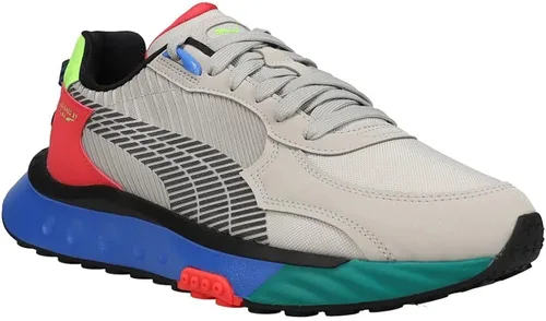 Vista 2 de PUMA Wild Rider Dazed - Tenis casuales para hombre color gris