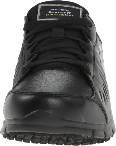Vista 2 de Zapatillas de trabajo Skechers para dama, con suela antiderrapante.
