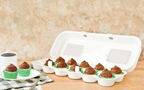 Vista 4 de Bakelicious 73906 - Caja de plástico para cupcakes