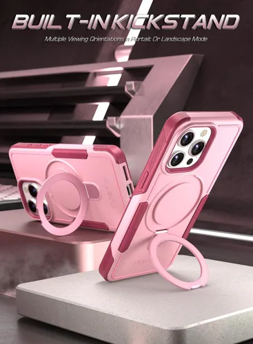 Vista 4 de Poetic Neon MagPro - Funda diseñada para iPhone 15 Pro Max 5G de 6.7 pulgadas, [compatible con MagSafe] de doble capa, resistente, resistente, a