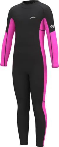 Vista 8 de Hevto Traje de neopreno para niños y niñas, jóvenes, 3/2 mm, trajes completos de neopreno para aguas frías, para natación, surf, buceo