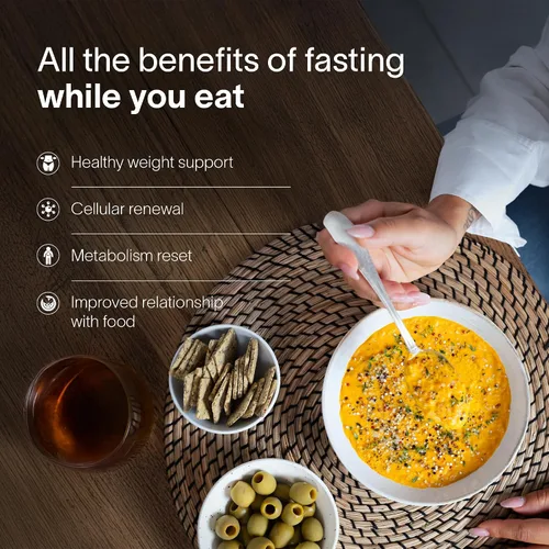 Vista 2 de Kit de ayuno Prolon de 1 día para reinicio Ayuno con alimentos Apoya el envejecimiento saludable y el control de peso Comidas y snacks bajos