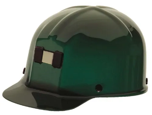 Vista 7 de MSA 475336 Comfo-Cap - Casco de seguridad con suspensión de trinquete Fas-Trac III, carcasa de policarbonato, soporte de lámpara y soporte de cable