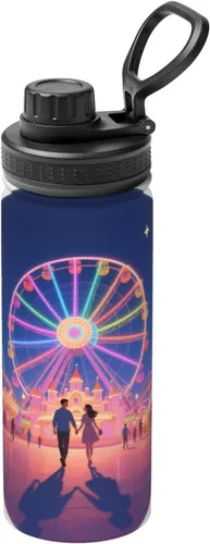 Vista 10 de Hervidor de agua aislado de acero inoxidable con estampado divertido, ideal para deportes y viajes
