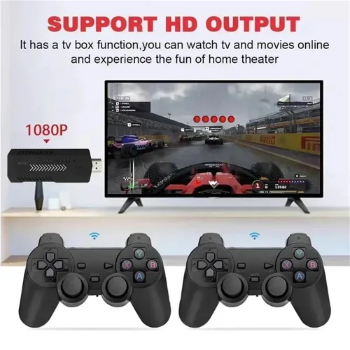 Vista 3 de DHKUYR Game Stick 256G 4K HD Video Game Console Double Wireless 2.4G Controller Retro Console