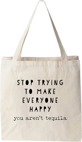 Vista 19 de Moonlight Makers 100% Cotton Canvas, Natural Tote Bag, Full-Color Tote, Funny Design - Beverage