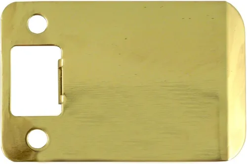 Vista 36 de Placa de impacto de esquina redonda con reborde extendido, 2-1/4" x 1-1/2", (2" de longitud total), latón antiguo de Stone Harbor Hardware