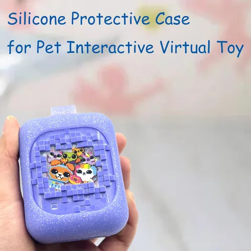 Vista 5 de Funda de silicona compatible con Bitzee Digital Pet Interactive Virtual Toy, funda protectora para mascotas electrónicas virtuales Bitzee