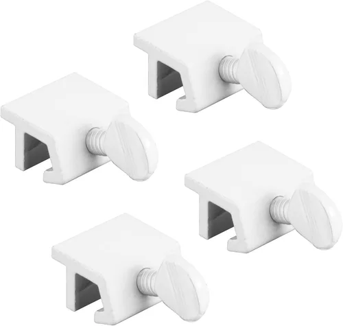 Vista 9 de Prime-Line Cerradura de seguridad de ventana deslizante para riel de 1/8 pulgadas, aluminio (paquete de 4)