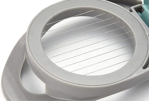 Vista 4 de Cortador de huevos duros con alambre de acero inoxidable apto para lavavajillas (verde)
