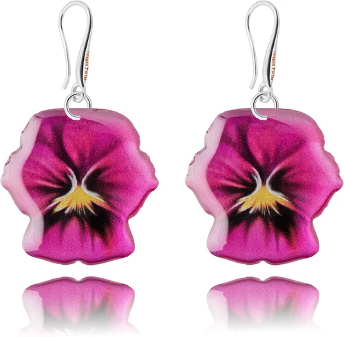 Vista 11 de Elegantes aretes colgantes con temática de mariposas y flores para mujer