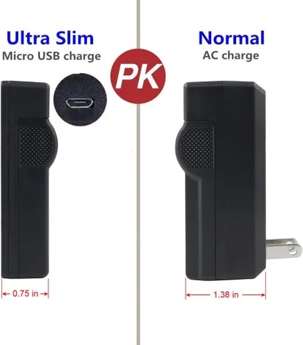Vista 3 de Kastar Cargador USB delgado para NB-6L NB6L y PowerShot SX710 HS SX530 HS SX520 HS SX510 HS SX500 IS SX700SX280 SX260 SX170 SD1300 SD1200 SD980