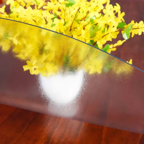 Vista 11 de NECAUX - Cubierta protectora de mesa, transparente, personalizada, de 10 pulgadas de diámetro, versión mejorada, de 1.5mm de grosor, no se encoge