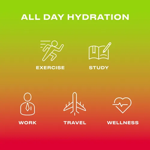 Vista 5 de CWENCH HYDRATION Mezcla de bebida de hidratación con electrolitos sin azúcar, sabor cereza y lima, 10 paquetes de una sola porción – Mezcla