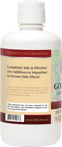 Vista 2 de Organa Pure Crystalline Liquid Gold Suplemento - 30 PPM - Minerales coloidales