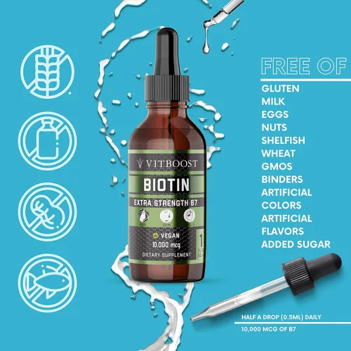 Vista 7 de VITBOOST Líquido vegano B12 Gotas 60 x 5000mcg Extra Strength sabor frambuesa VIT B12 Suplemento sublingual líquido de metilcobalamina y extra