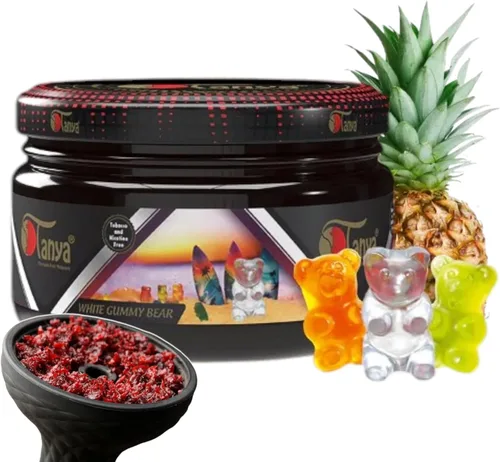 Vista 37 de Tanya Herbal Hookah Molasas 100% sin nicotina y tabaco Sabores de shisha de narguile orgánicos Mezcla de frutas Sabores de shisha 250g Frascos
