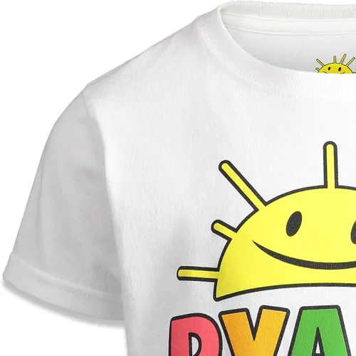 Vista 5 de RYAN'S WORLD Paquete de 2 camisetas Red Titan Combo Panda para niños pequeños a grandes