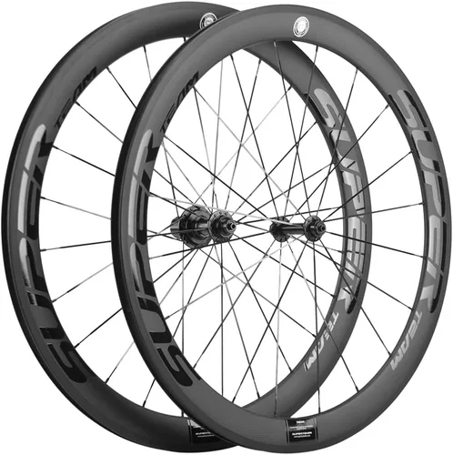 Vista 9 de Superteam Ruedas de Bicicleta de Carretera de Fibra de Carbono 700C, Juego de Ruedas Clincher de 50mm, Mate de 23 de Ancho Amarillo fluorescente