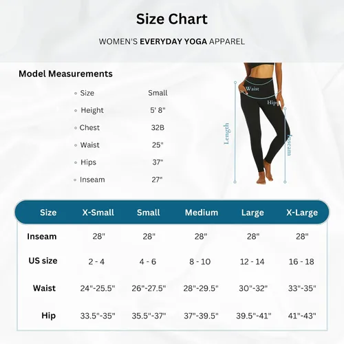 Vista 5 de Everyday Yoga Butterlux Women Legging with Dual Side Pockets - Comfy Soft Fabric, High Waisted Legging, Squat Proof, Stretchy