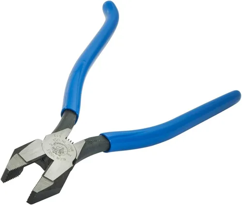 Vista 5 de Klein Tools Cortadores diagonales D2000-7CST, alicates Linesman de cabeza delgada con resorte, alicates de trabajo pesado para trabajadores
