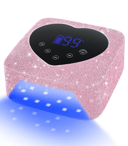 Vista 10 de Luz UV para uñas, lámpara de uñas UV inalámbrica 72W, secador LED recargable