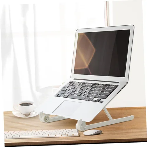 Vista 2 de Soporte plegable portátil para portátil, estante de enfriamiento ligero para computadora portátil para escritorio para oficina en casa y uso