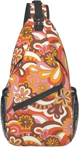 Vista 2 de PETTDY Bolso bandolera para hombres y mujeres, mochila de hombro, bolsas de pecho, mochila cruzada para senderismo, camping, viajes al aire libre