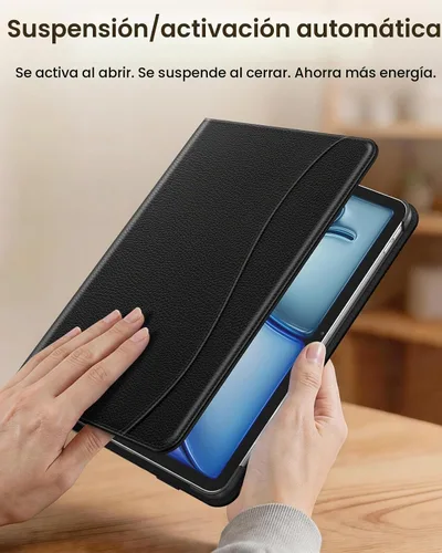 Vista 8 de Fintie Funda tipo libro para iPad Air de 11 pulgadas y iPad Air de 5ª/4ª Negro
