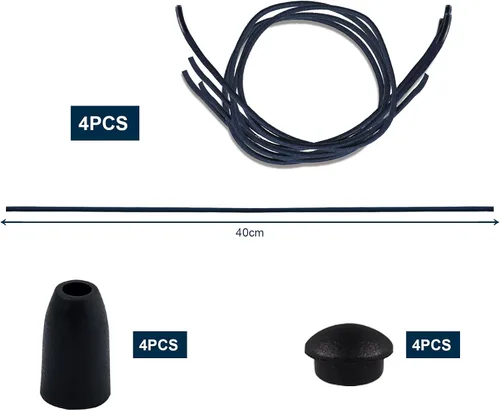 Vista 2 de TOYMIS Cordones elásticos de 15.75 pulgadas para zapatos compatibles con Hey Dude, repuesto sin ataduras para niños y adultos
