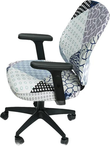Vista 4 de Melaluxe Funda para silla de oficina de computadora, funda universal protectora y elástica para silla giratoria elástica