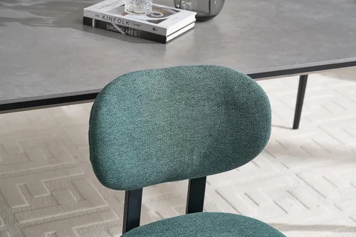 Vista 8 de Modern Dining Room Chairs Set of 2, Mid-Century Upholstered Kitchen Dining Chairs with Metal Legs, Table & Seating Chair Sets for Dining Room,Green