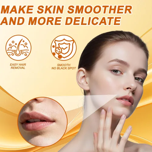 Vista 2 de Joy Pretty - Removedor de vello facial para piel sensible, Joy Cream depilación facial para mujeres, crema de depilación facial suave para mujeres