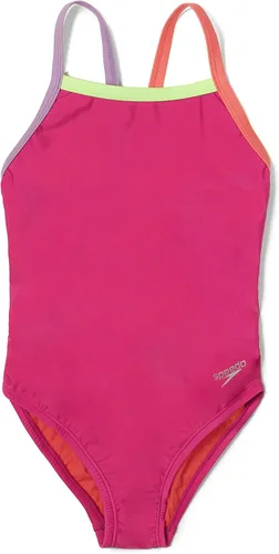 Vista 43 de Speedo Traje de baño de una pieza para niña con tiras finas Azul (Blue Print)